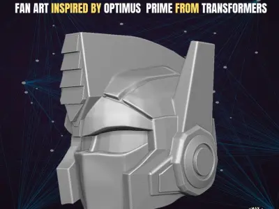 Optimus head for Action Figure 3D print model