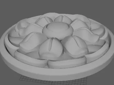 rosette flower 3D model 41