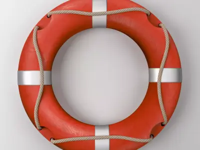 Lifebuoy life preserver 3D model