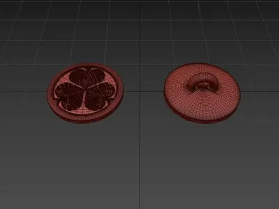 The crest of the Tokugawa family 3D model