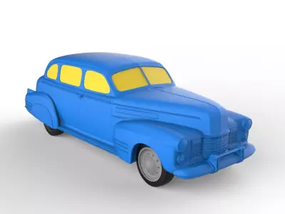 Cadillac Fleetwood 1941 Classic Car 3D print model