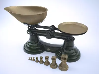 Vintage Librasco Weighing Scales 3D model