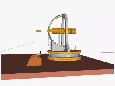 Remote operated telescope 3D model