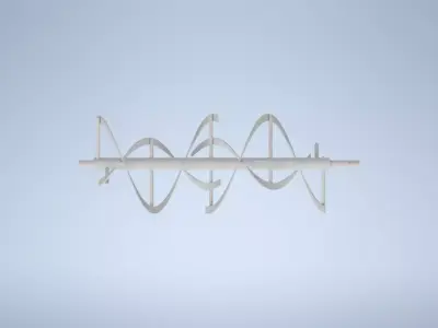 120L Industrial Ribbon Mixer - Complete CAD Design Package  3D model