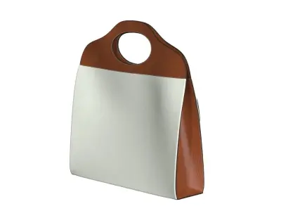Brown Leather Tote Bag 3D model purchase
