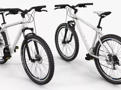 Sport Mountain Bike Hardtail Vittoria Barzo Tires Gray 3D model