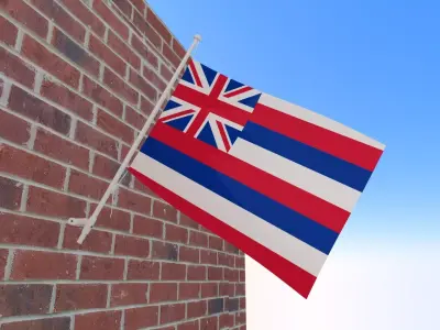 Flag of Hawaii 3D model