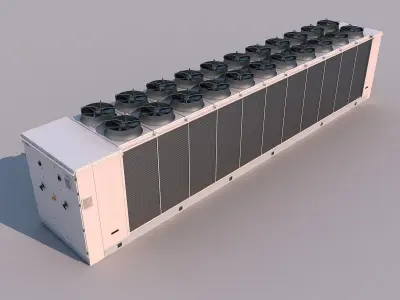 Condenser airconditioner - airconditioner 3D model
