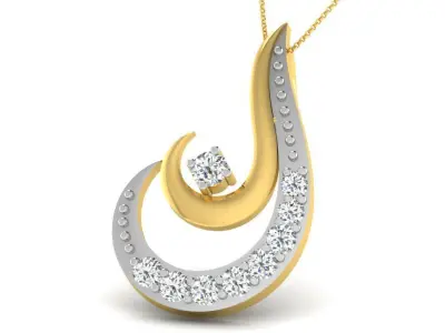 Diamond pendent 100 cad files part 04 3D print model