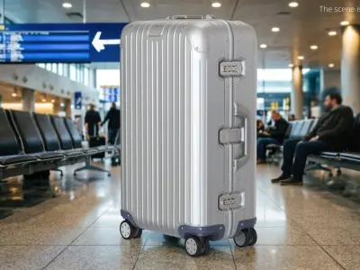 Rimowa Original Cabin Twist Suitcase Silver 3D model