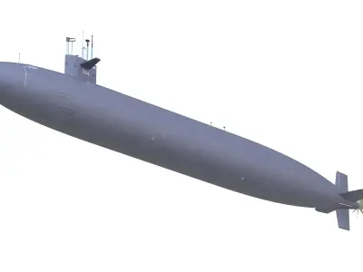 USS Permit SSN-594 3D model