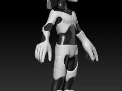 Cute Little Robot 3D model