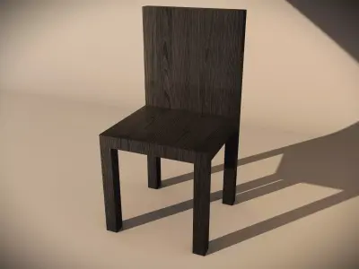 Traditional Wooden Chair  Free low-poly 3D model