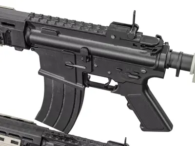 Colt C7NLD And Colt C8NLD Rifle Low-poly 3D model