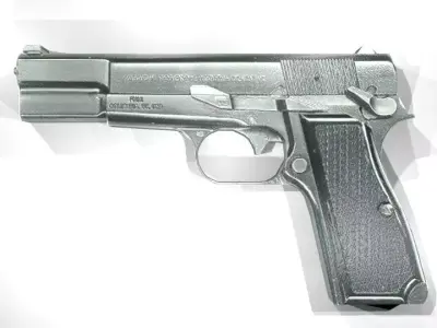 9mm Pistol Free 3D model