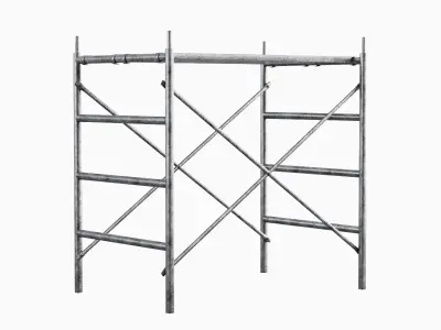 Metal Scaffolding Construction 06 Low-poly 3D model