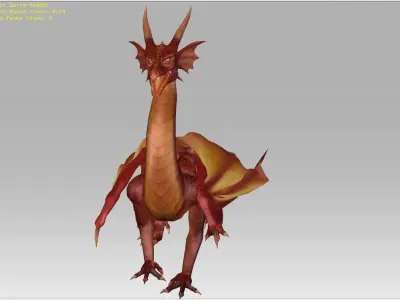 3D Dragon Free low-poly 3D model