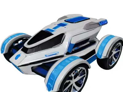 Futuristic OffRoad Vehicle 3D model