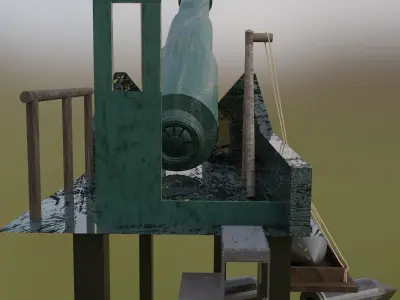 Artillery Battery - WW1  3D model