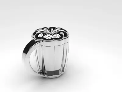 Pumpkin glass 3D model