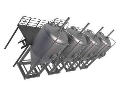 Brewery Fermentation Tank 3D model get