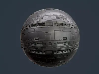 Sci-Fi Military Seamless PBR Texture 129 Texture