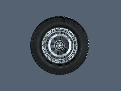 Ultra realistic Used offroadTire 3d model Free 3D model