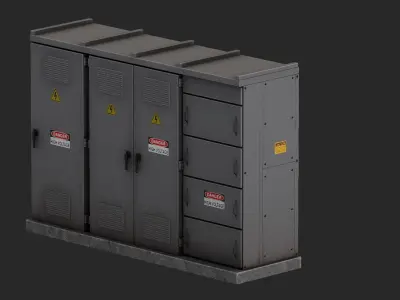 Electrical Box 2 Low-poly 3D model