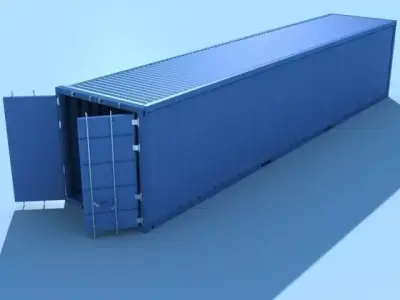 Shipping Container 3D model 9