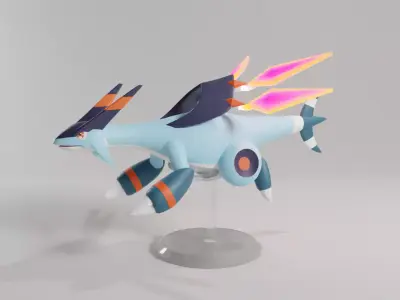 PALWORLD JETDRAGON FIGURE - JET DRAGON PARTS SEPARATED 3D print model