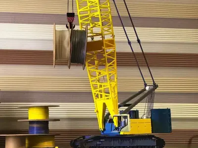 LR1300SX  Crawler Crane Model 3D print model