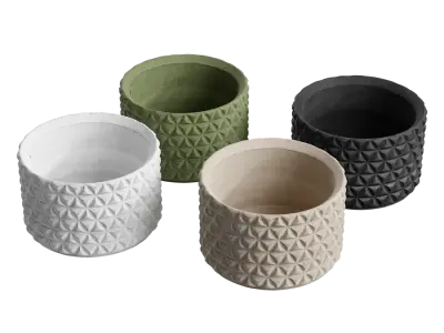  Geometric Diamond Pattern Concrete Planter Models 
