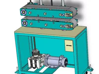 Dual-Belt Traction Machine Free 3D model