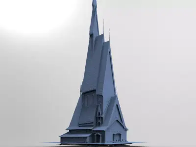 Viking big house 8  3D model