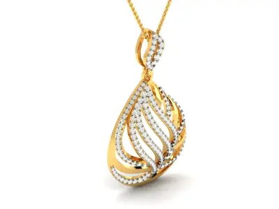 Pendant Women 3dm STL FBX OBJ Render Details 3D print model