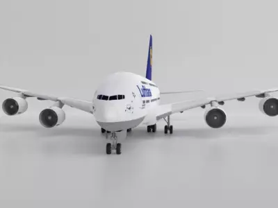 Airbus 380 -Lufthansa Free 3D model