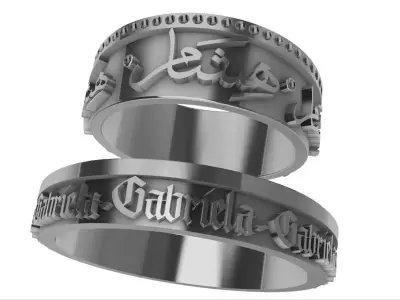Gabriela Hicham  ring   3D model