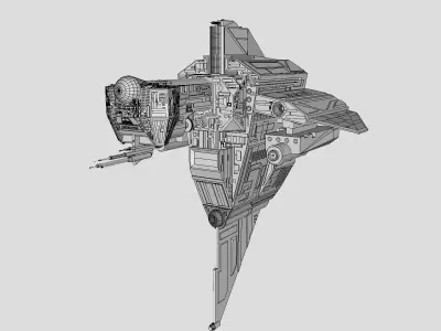 Spaceship-spacecraft-43 3D model