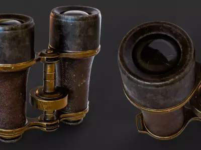 Old Binoculars 3D model
