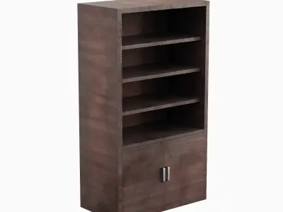 Old Shelf 02 Low-poly 3D model