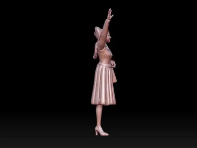 woman 3D print model 2