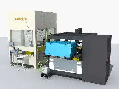  Industrial Equipment 11 - Cheese Production Line  3D model