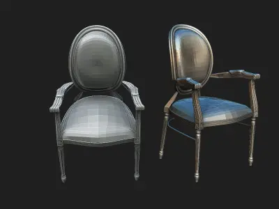 vintage chair 3D model buy