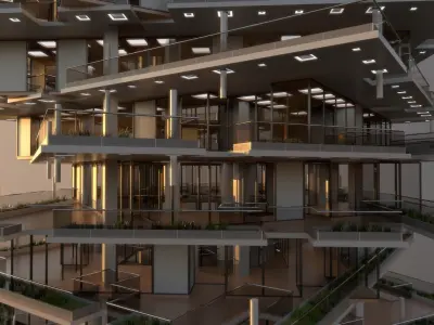 High Rise Building 102 3D model