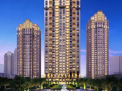 3Dmax fashion city commercial square building 438 3D model