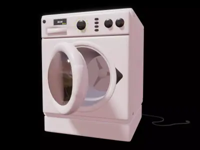 washing machine - gameready asset  Low-poly 3D model
