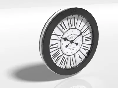 Round Wall Clock Free 3D model
