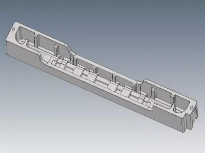 TV 55 POLYSTYRENE PACKAGING 3D model