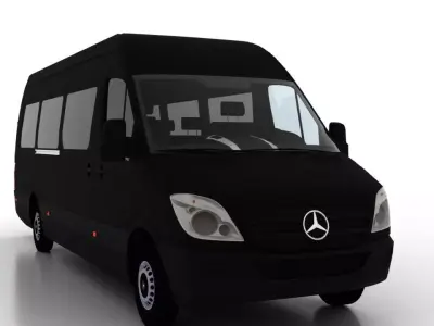 Mercedes Benz Sprinter L4H2 2009 Passenger EU 3D model