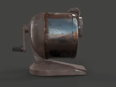 Pencil sharpener Low-poly 3D model